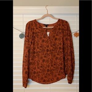 Silk long sleeve blouse